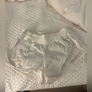 White lululemon Hotty hot shorts